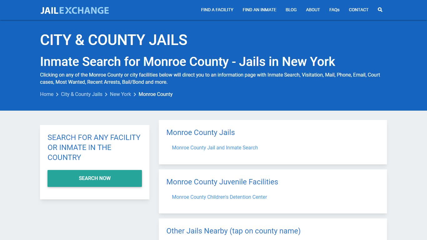 Monroe County Inmate Search | Arrests & Mugshots | NY - Jail Exchange
